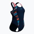 Strój pływacki jednoczęściowy damski Speedo Placement Laneback zoom boom placement/true navy 6