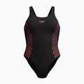 Strój pływacki jednoczęściowy damski Speedo Placement Muscleback neon violet