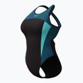 Strój pływacki jednoczęściowy damski Speedo High Neck Splice Cross Back dark teal 5