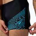 Bokserki pływackie męskie Speedo Medley Logo Aquashort black/picton blue 7