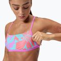 Góra od stroju pływackiego Speedo Allover Digital Crossback Crop Top kaluna floral/arctic glass 6