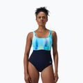 Strój pływacki jednoczęściowy damski Speedo Shaping Contour Eclipse Printed true navy/berry 5