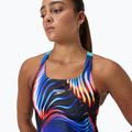 Strój pływacki jednoczęściowy damski Speedo Allover Digital Leaderback lava blur/speedo black 7