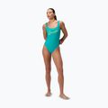 Strój pływacki jednoczęściowy damski Speedo Logo Square Back turquoise gem 2