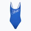 Strój pływacki jednoczęściowy damski Speedo Solid Bound Scoop turkish sea/bright white