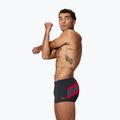 Bokserki pływackie męskie Speedo Hyperboom Aquashort anthracite/high risk red 3