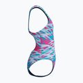 Strój pływacki jednoczęściowy dziecięcy Speedo Hyperboom Print Medalist margarita pink 4