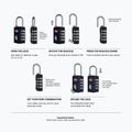 Kłódka CabinZero Travel TSA Lock navy 2