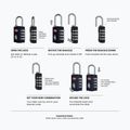 Kłódka CabinZero Travel TSA Lock original grey 2
