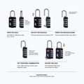 Kłódka CabinZero Travel TSA Lock aruba blue 2