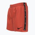Szorty kąpielowe dziecięce Nike Logo Tape 4'' Volley picante red 5