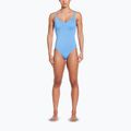 Strój pływacki jednoczęściowy damski Nike Essential V-Neck university blue 5