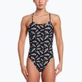Strój pływacki jednoczęściowy damski Nike Hydrastrong Cutout jet black 4