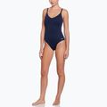Strój pływacki jednoczęściowy damski Nike Essential V-Neck midnight navy 2