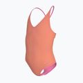 Strój pływacki jednoczęściowy dziecięcy Nike Ocean Bound Ripple Texture Lace Up pink glow 2
