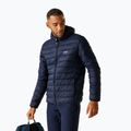 Kurtka męska REGATTA Hooded Marizion black navy/olympian blue