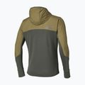 Kurtka do biegania męska Mizuno Active Warmalite Hybrid Full Zip Hooded Long Sleeve Top forest night 2