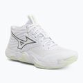 Buty do siatkówki damskie Mizuno Wave Momentum Elite Mid white/balsam green/ambrosia