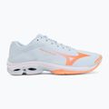 Buty do siatkówki damskie Mizuno Wave Lightning Pro blue finch/lava orange/flamingo coral 2