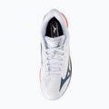 Buty do tenisa męskie Mizuno Wave Exceed Court AC white/insignia blue/orange 12
