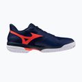 Buty do tenisa męskie Mizuno Wave Exceed Court CC beacon blue/lava orange/white 2