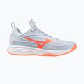 Buty do siatkówki damskie Mizuno Wave Luminous Elite blue finch/lava orange/flamingo coral
