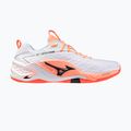 Buty do piłki ręcznej Mizuno Wave Stealth Neo 2.1 white/black/flamingo coral 8