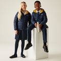 Kurtka dziecięca REGATTA Hooded Marizion navy/gold flake 11