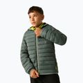 Kurtka puchowa dziecięca REGATTA Hooded Marizion dark forest green/wild lime 10