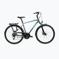 Rower trekkingowy męski KROSS Trans 3.0 zielony/srebrny/połysk