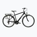 Rower trekkingowy męski KROSS Trans 1.0 czarny/srebrny/połysk