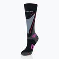 Skarpety narciarskie damskie Brubeck Snow Force Light szary/różowy 2
