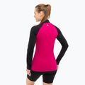 Bluza termoaktywna damska Brubeck Athletic Full Zip fuksjowy/czarny 2