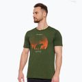 Koszulka termoaktywna męska Brubeck Outdoor Merino Wool Pro ciemnozielony/niedźwiedź 4