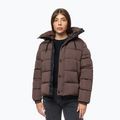 Kurtka zimowa damska Pitbull Amalia Padded Hooded dark chocolate 4