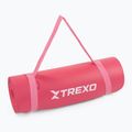 Mata do ćwiczeń XTREXO 15 mm z pasem różowy 11