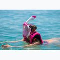 Maska pełnotwarzowa do snorkelingu AQUASTIC KAI różowy 6