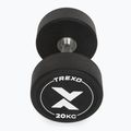 Hantel żeliwny gumowany XTREXO Pro 20 kg czarny 7