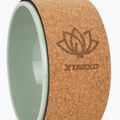 Obręcz do jogi XTREXO korkowa Flowheel 26 cm oliwkowy 3