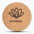Piłka do masażu XTREXO korkowa 8 cm naturalny
