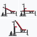 Ławka treningowa XTREXO BenchFit Max ze stojakiem i modlitewnikiem czarny 15