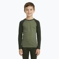 Komplet bielizny termoaktywnej dziecięcej WOOLCANO Merino SET0982 khaki 5