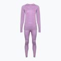 Komplet bielizny termoaktywnej damskiej WOOLCANO Merino  100% SET0543 fioletowy 11