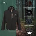 Kurtka przeciwdeszczowa męska KADVA Forest czarny 22
