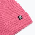Czapka damska WOOLCANO MERINO 100% HAT0440 różowy 3