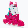 Rolki dziecięce HUMBAKA Starjet LED 3w1 różowy 24