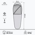 Śpiwór KADVA Light 800 R prawy granat 3