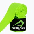 Bandaże bokserskie Overlord 450 cm zielony neon 3