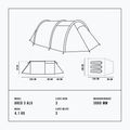 Namiot trekkingowy 3-osobowy Alpinus Arco 3 ALU zielony 8