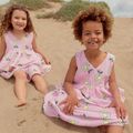 Sukienka dziecięca KID STORY Muślinowa pink daisy 9